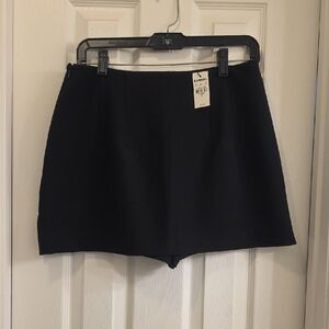 Express Black High-Rise Tailored Skort